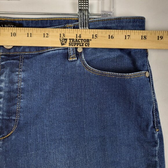 Talbots Flawless Five-Pocket Crop Jeans Women's 16 Medium Wash Stretch Comfort - Picture 7 of 10